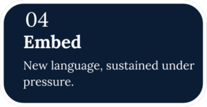 Coaching step: embed