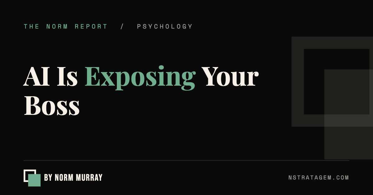 Read more about the article AI Is Exposing Your Boss