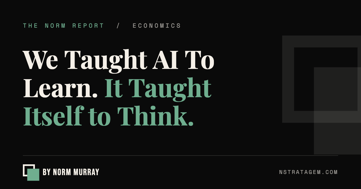 Read more about the article We Taught AI To Learn. It Taught Itself to Think.